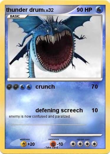 Pokemon thunder drum