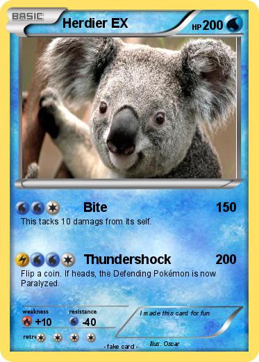 Pokemon Herdier EX