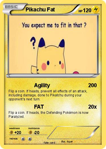 Pokemon Pikachu Fat