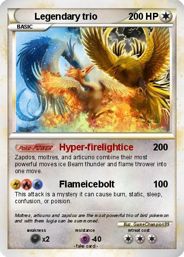 Pokemon Legendary trio