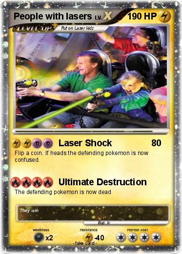 Pokemon People with lasers