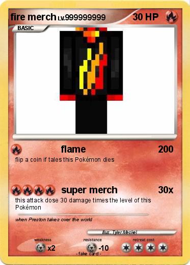 Pokemon fire merch