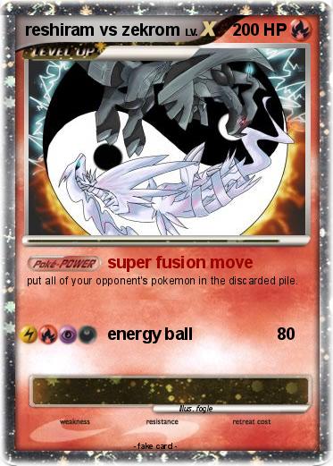 Pokemon reshiram vs zekrom