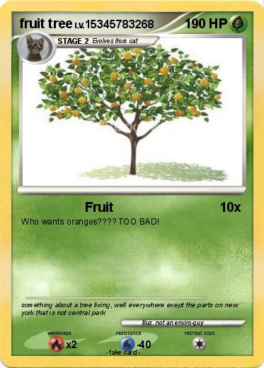 Pokemon fruit tree