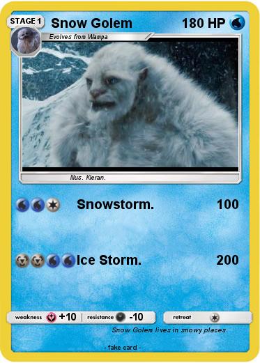 Pokemon Snow Golem