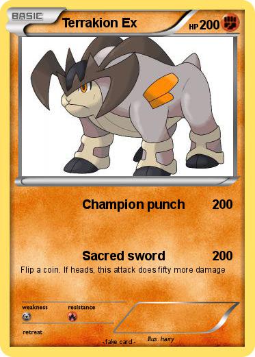 Pokemon Terrakion Ex