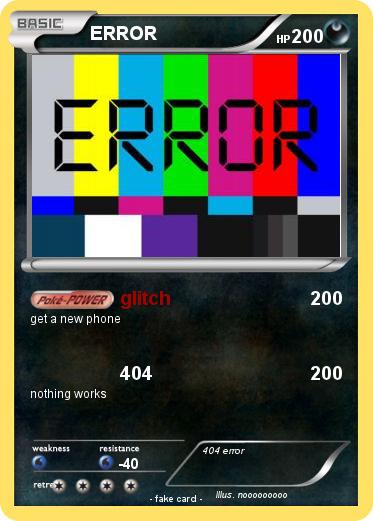 Pokemon ERROR