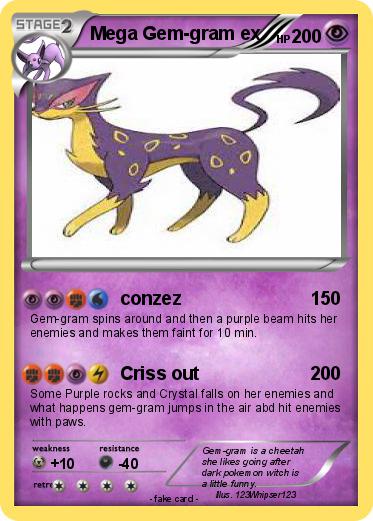 Pokemon Mega Gem-gram ex