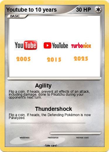 Pokemon Youtube to 10 years