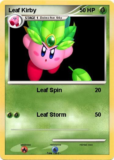 Pokemon Leaf Kirby