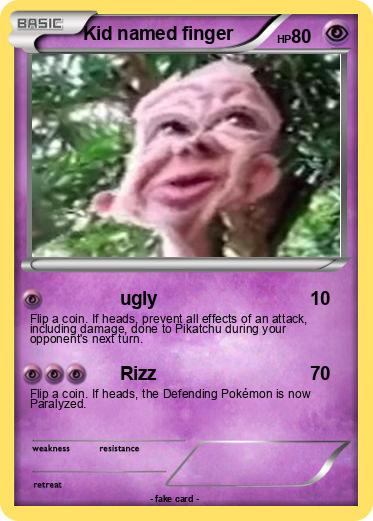 Pokemon Kid named finger