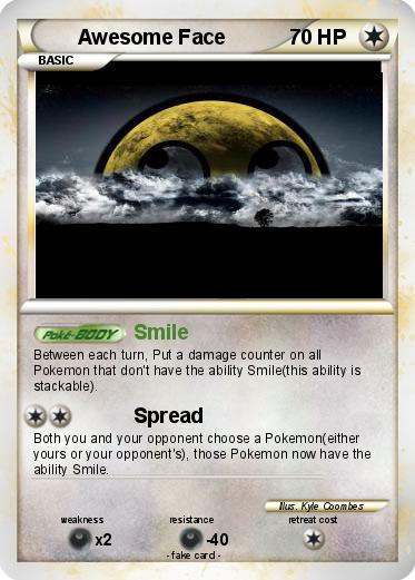 Pokemon Awesome Face