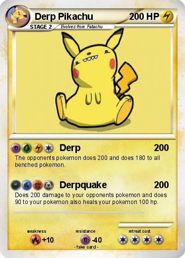 Pokemon Derp Pikachu