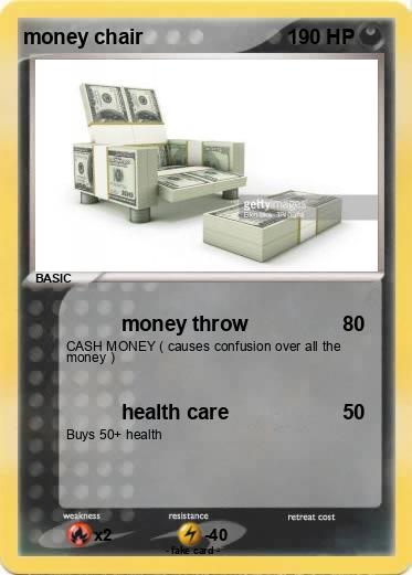 Pokemon money chair
