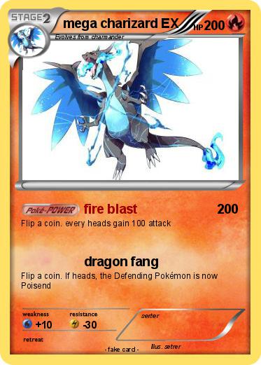 Pokemon mega charizard EX