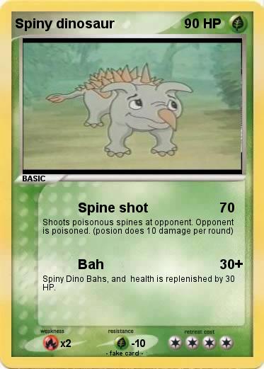 Pokemon Spiny dinosaur