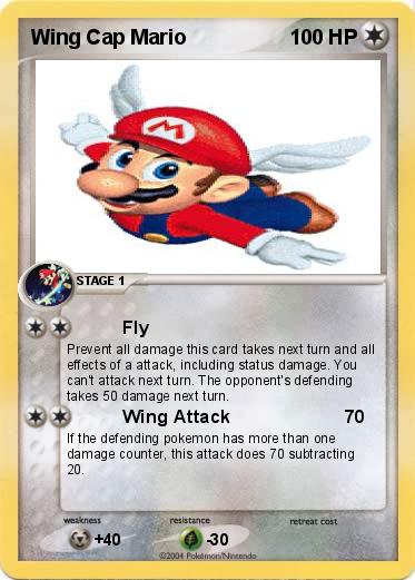 Pokemon Wing Cap Mario
