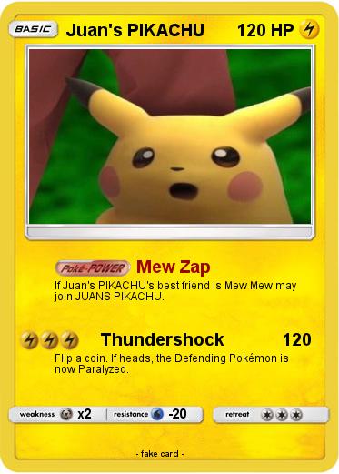 Pokemon Juan's PIKACHU