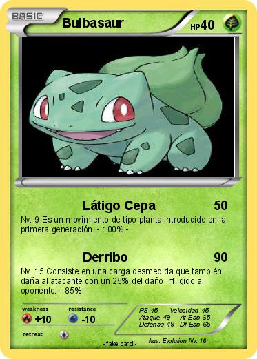 Pokemon Bulbasaur