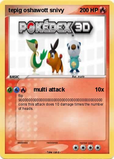 Pokemon tepig oshawott snivy