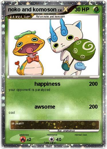 Pokemon noko and komoson