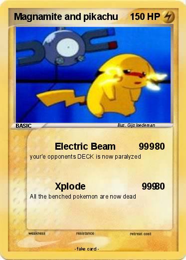 Pokemon Magnamite and pikachu