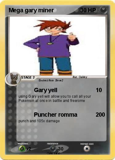 Pokemon Mega gary miner