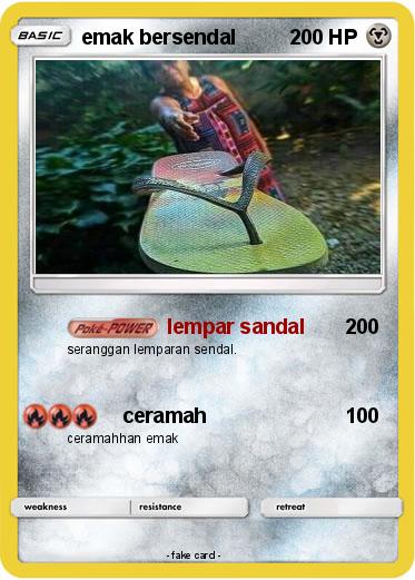 Pokemon emak bersendal
