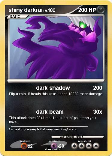 Pokemon shiny darkrai