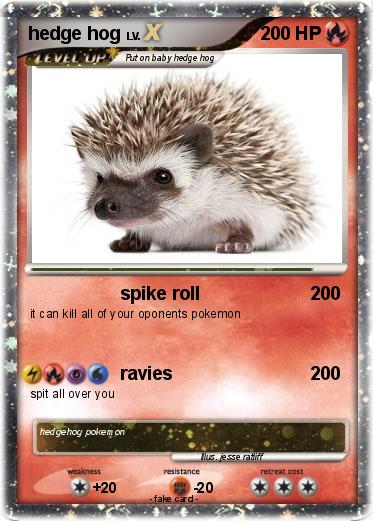 Pokemon hedge hog
