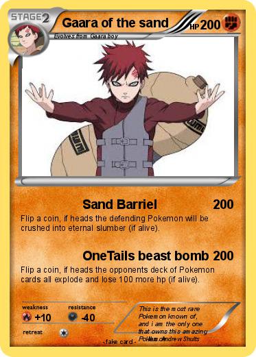 Pokemon Gaara of the sand