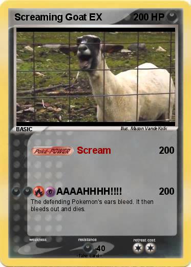 Pokemon Screaming Goat EX