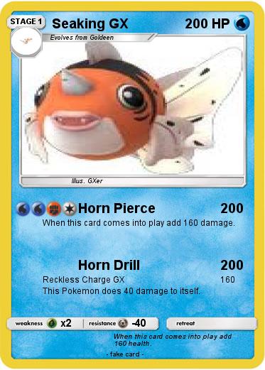 Pokemon Seaking GX