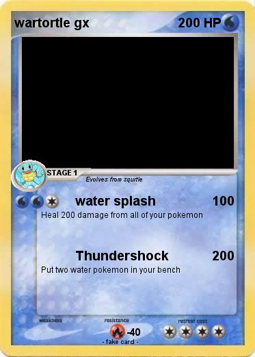 Pokemon wartortle gx