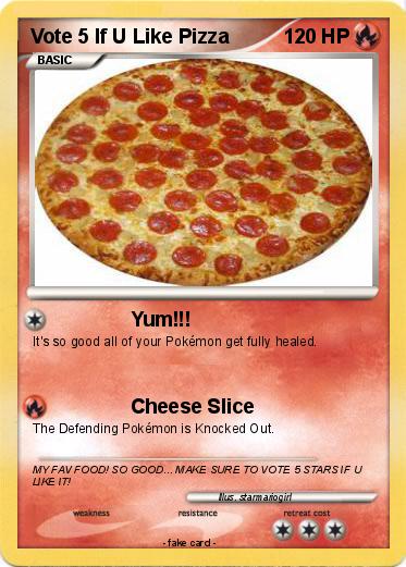 Pokemon Vote 5 If U Like Pizza