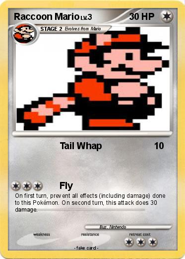 Pokemon Raccoon Mario