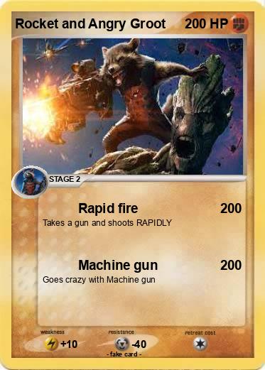 Pokemon Rocket and Angry Groot