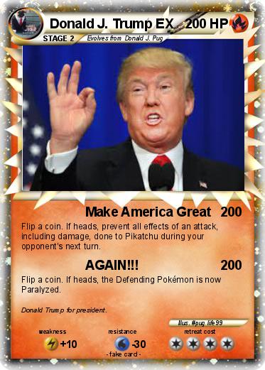 Pokemon Donald J. Trump EX
