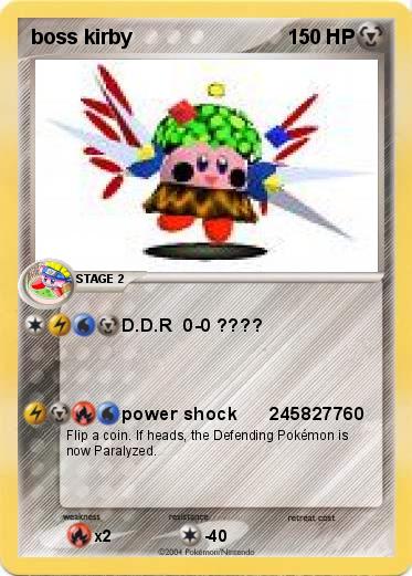 Pokemon boss kirby