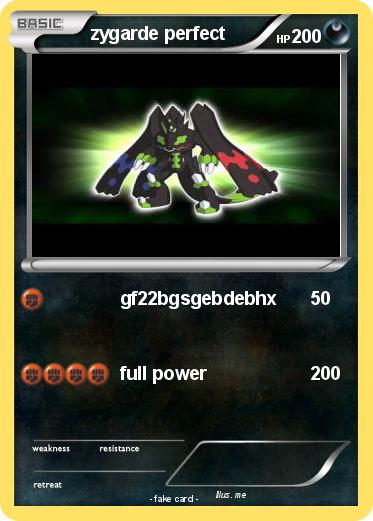 Pokemon zygarde perfect