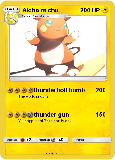 Pokemon Aloha raichu
