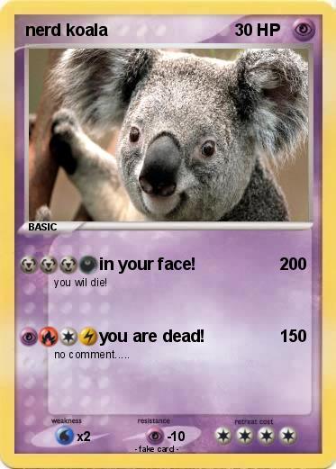 Pokemon nerd koala