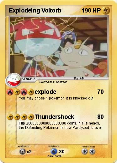 Pokemon Explodeing Voltorb