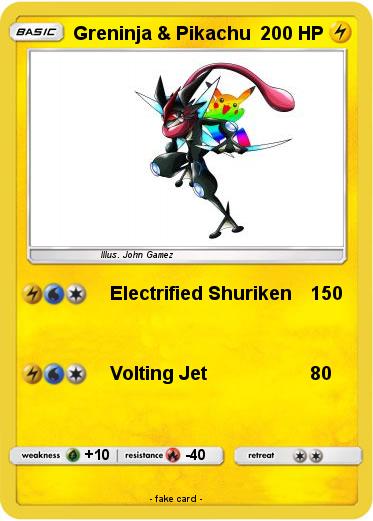 Pokemon Greninja & Pikachu