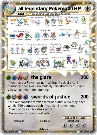 Pokemon all legendary Pokemon