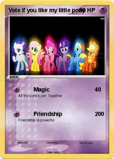 Pokemon Vote if you like my little pony
