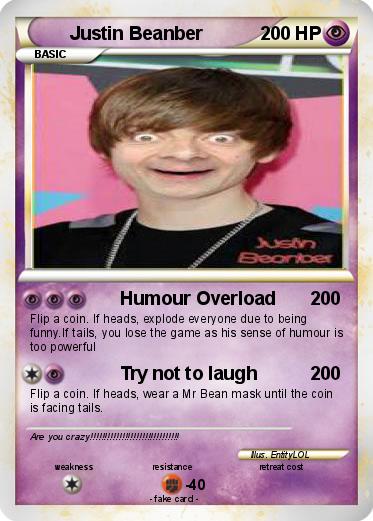 Pokemon Justin Beanber