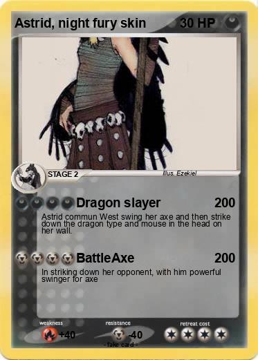 Pokemon Astrid, night fury skin