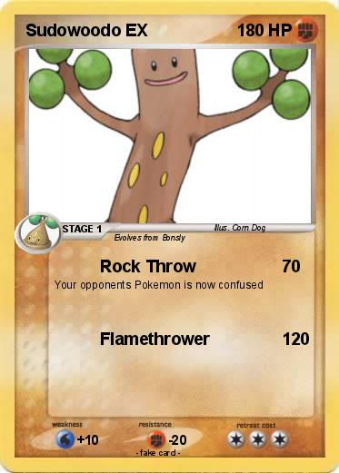 Pokemon Sudowoodo EX