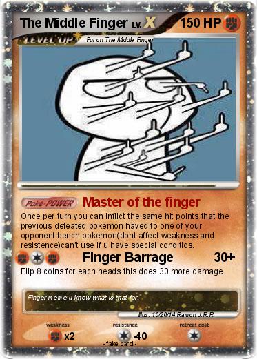 Pokemon The Middle Finger